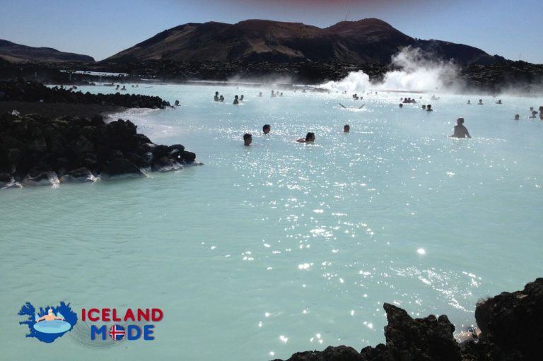 How warm are the hot springs in Iceland?